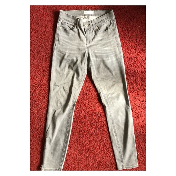 Madewell Faded Gray Jeans with side zippers - Picture 2 of 13